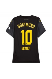 Borussia Dortmund Julian Brandt #10 Fotballdrakt Borte Klær Dame 2024-25 Korte ermer